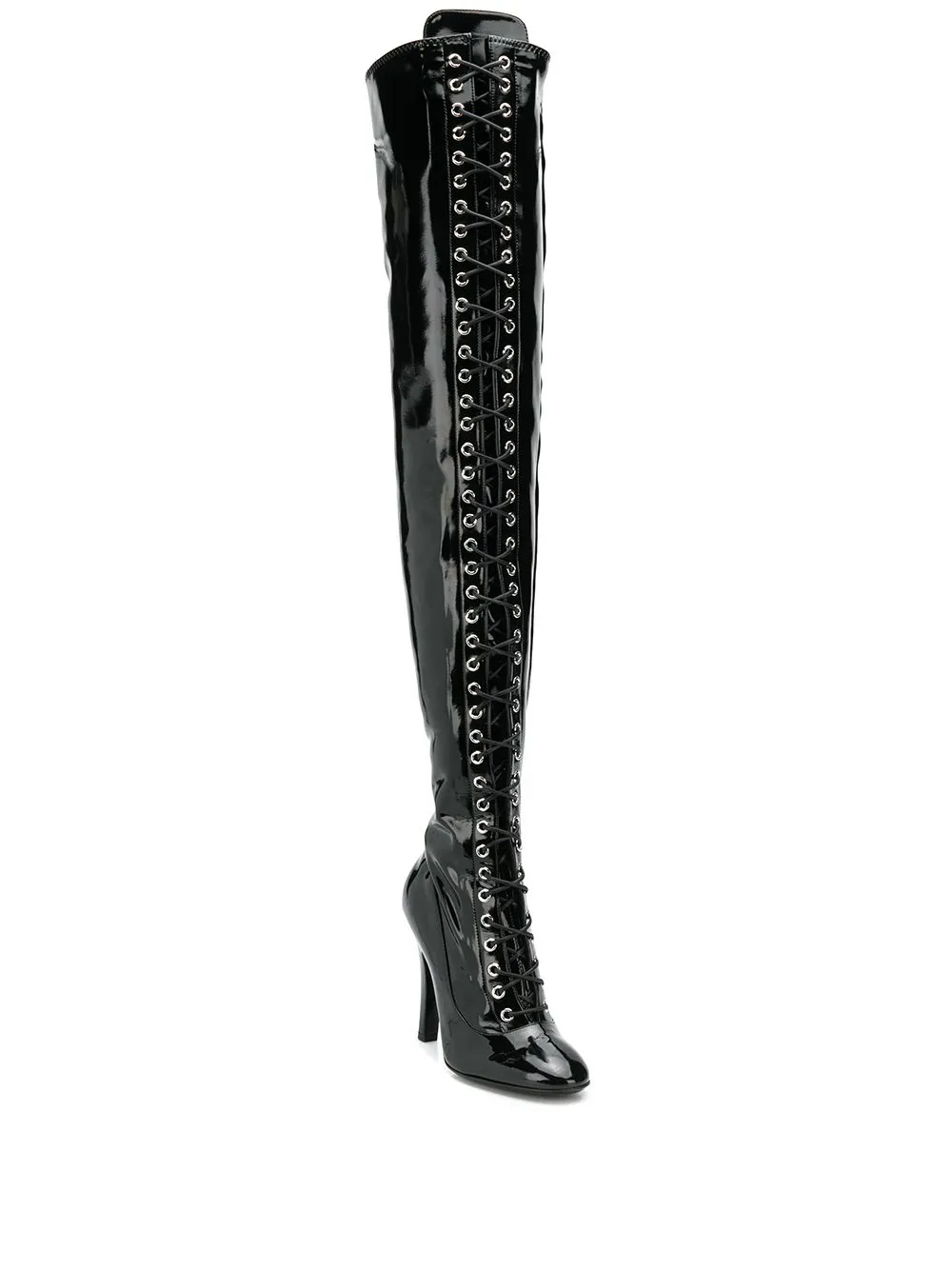 moschino thigh high boots