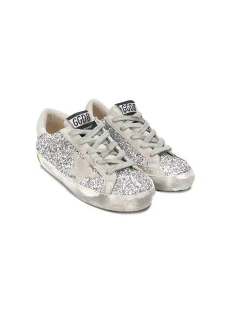 Golden Goose Kids سنيكر 'سوبر-ستار' بدون رقبة