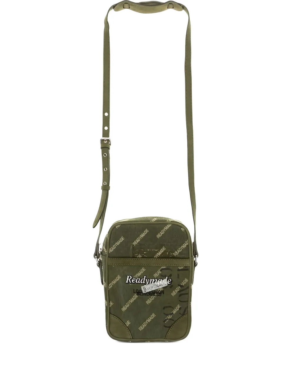 Readymade logo print messenger bag | Green | Image 1