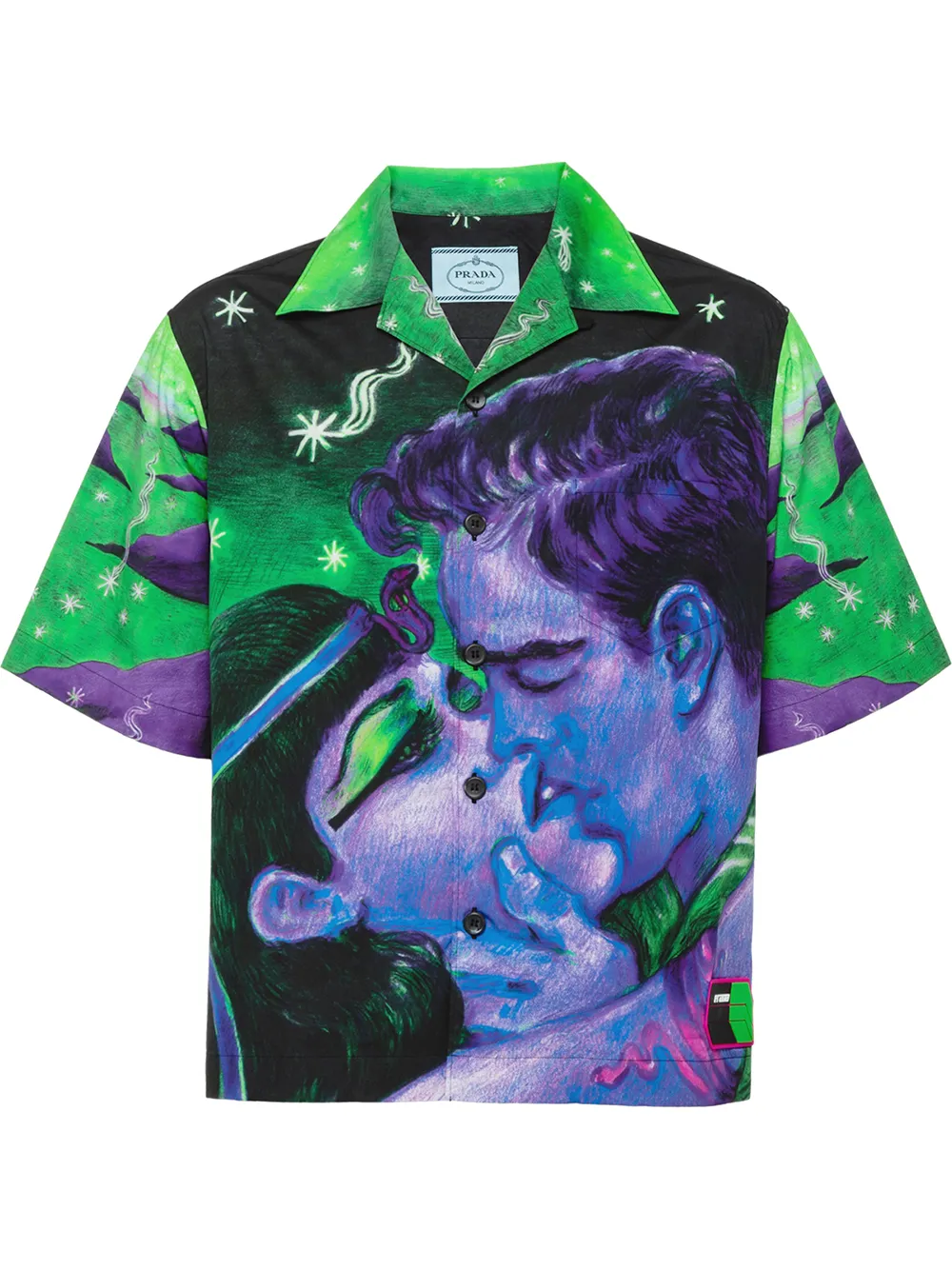 PRADA printed poplin shirt