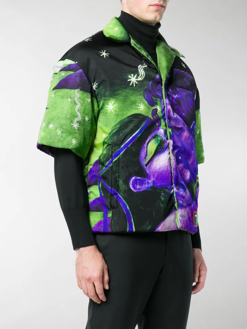 Prada printed shirt green | MODES
