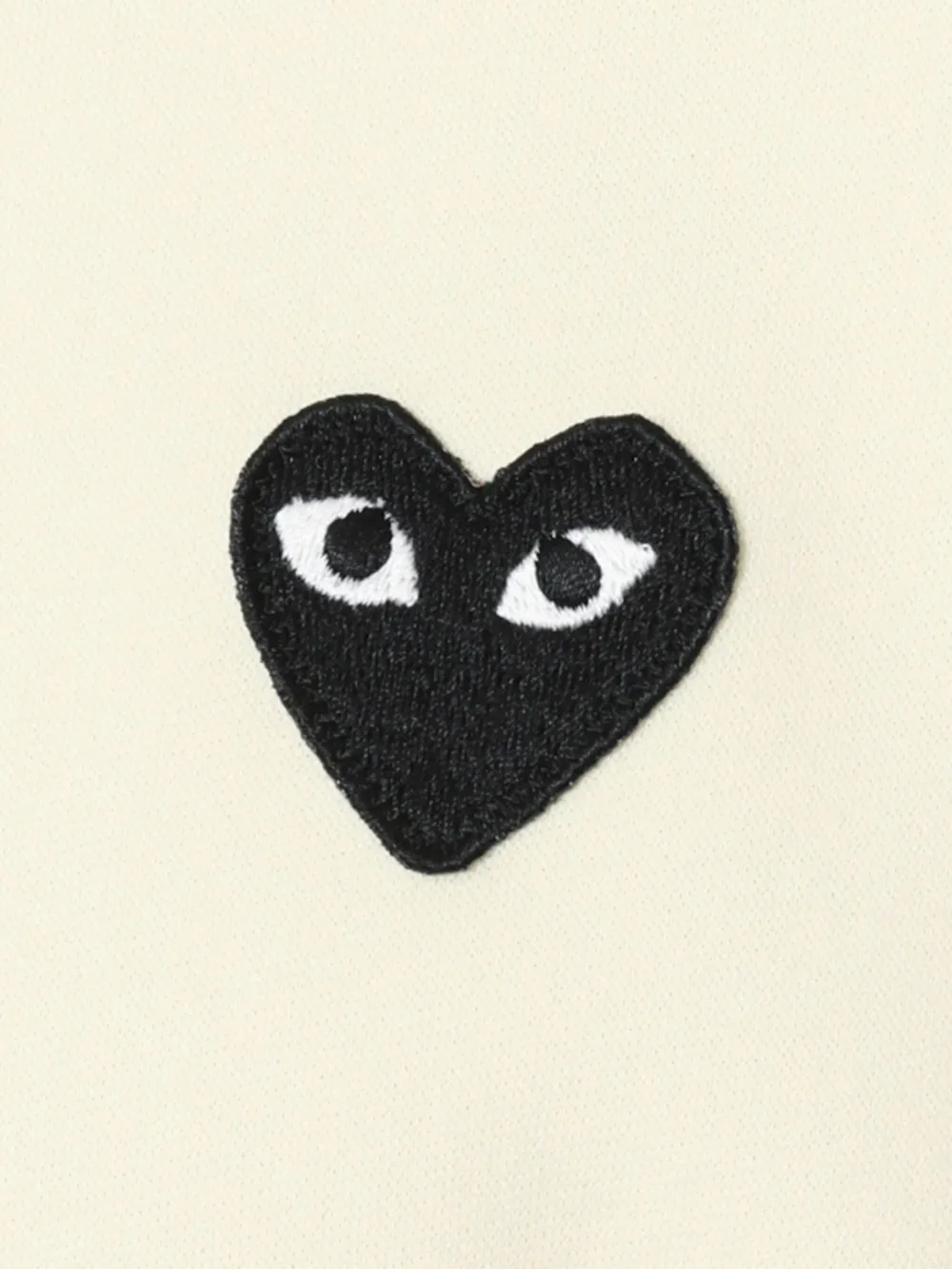 Comme Des Garçons Play Big Heart zip-up Sweatshirt | Neutrals