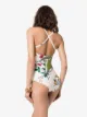 Gucci bañador con motivo floral y logo