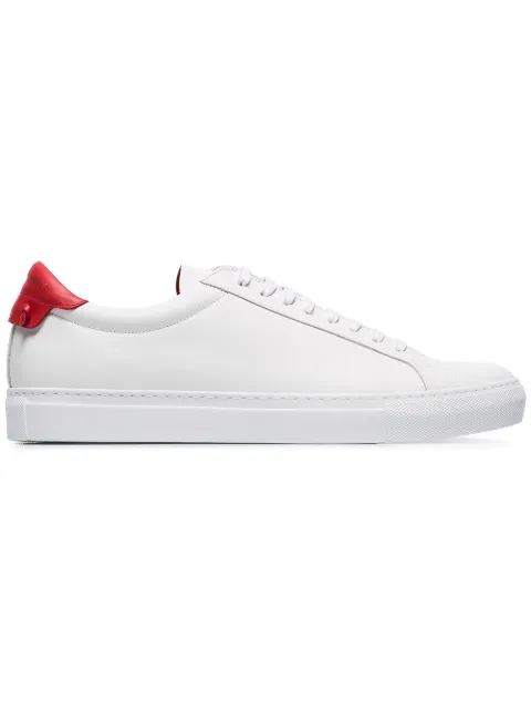 Click to view more detailed imagery on our partner's website Givenchy Men's Urban Street Leather Low-top Sneakers In 112white Red