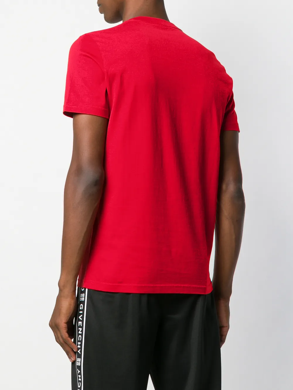 givenchy distressed t shirt red