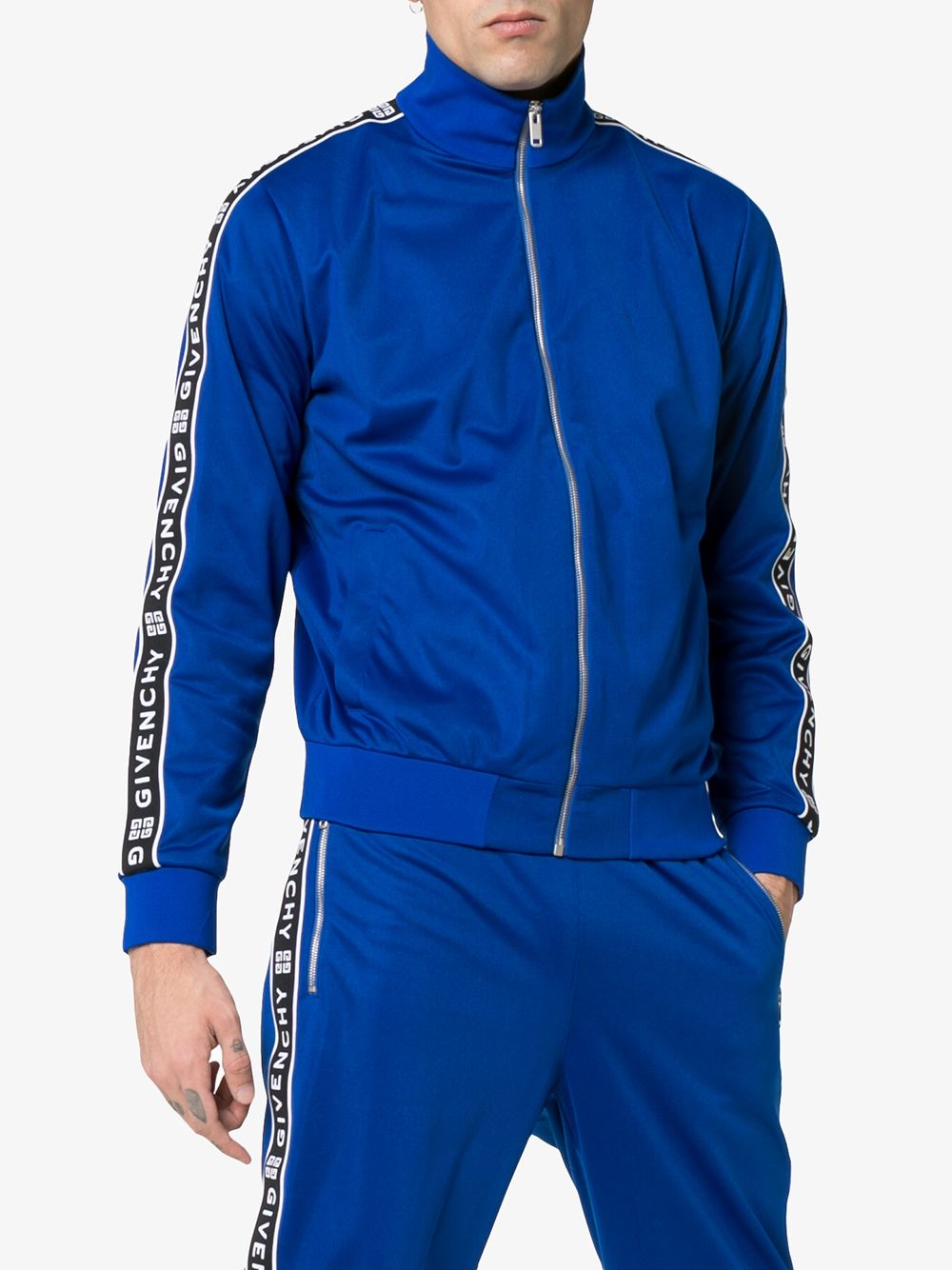 фото Givenchy спортивная куртка с полосками с логотипами