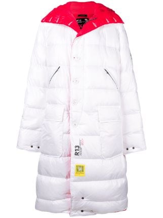 R13 Reversible Padded Coat Farfetch