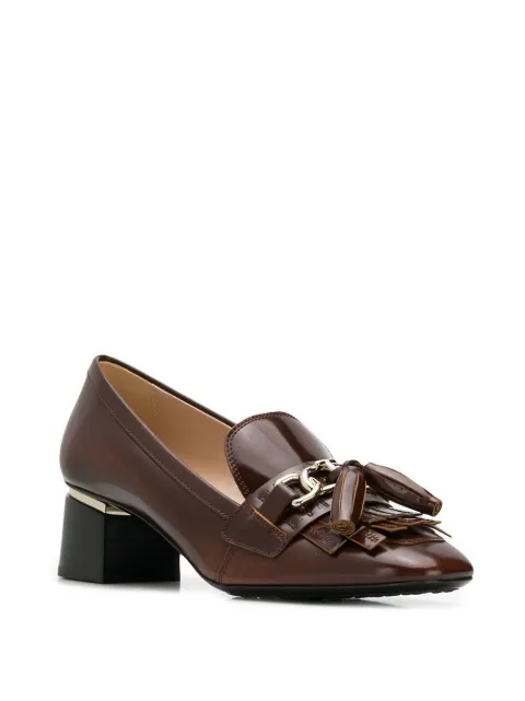 tod's block heel pumps