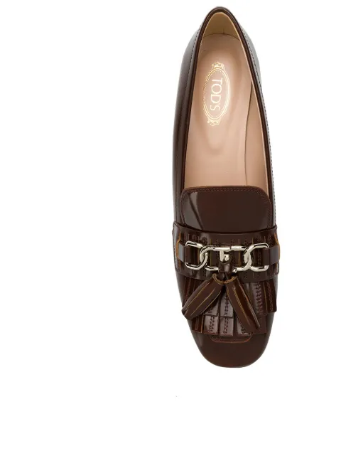 tod's block heel pumps