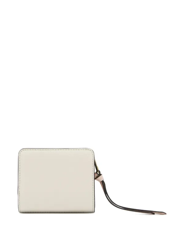 財布・小物その他 The Mini Compact Wallet - Marc Jacobs - Leather - Silver MARC JACOBS Rock Grey Leather Bifold Small Zip Wallet | eBay