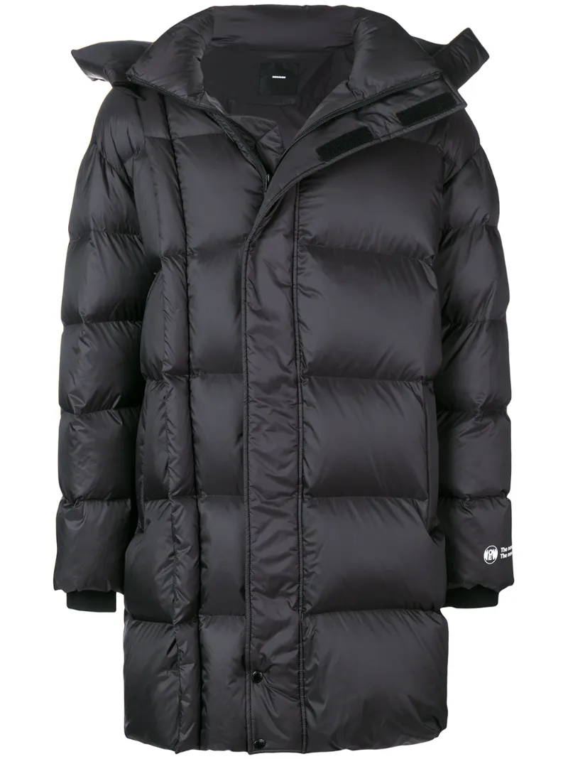 NONO9ON detachable arm padded coat