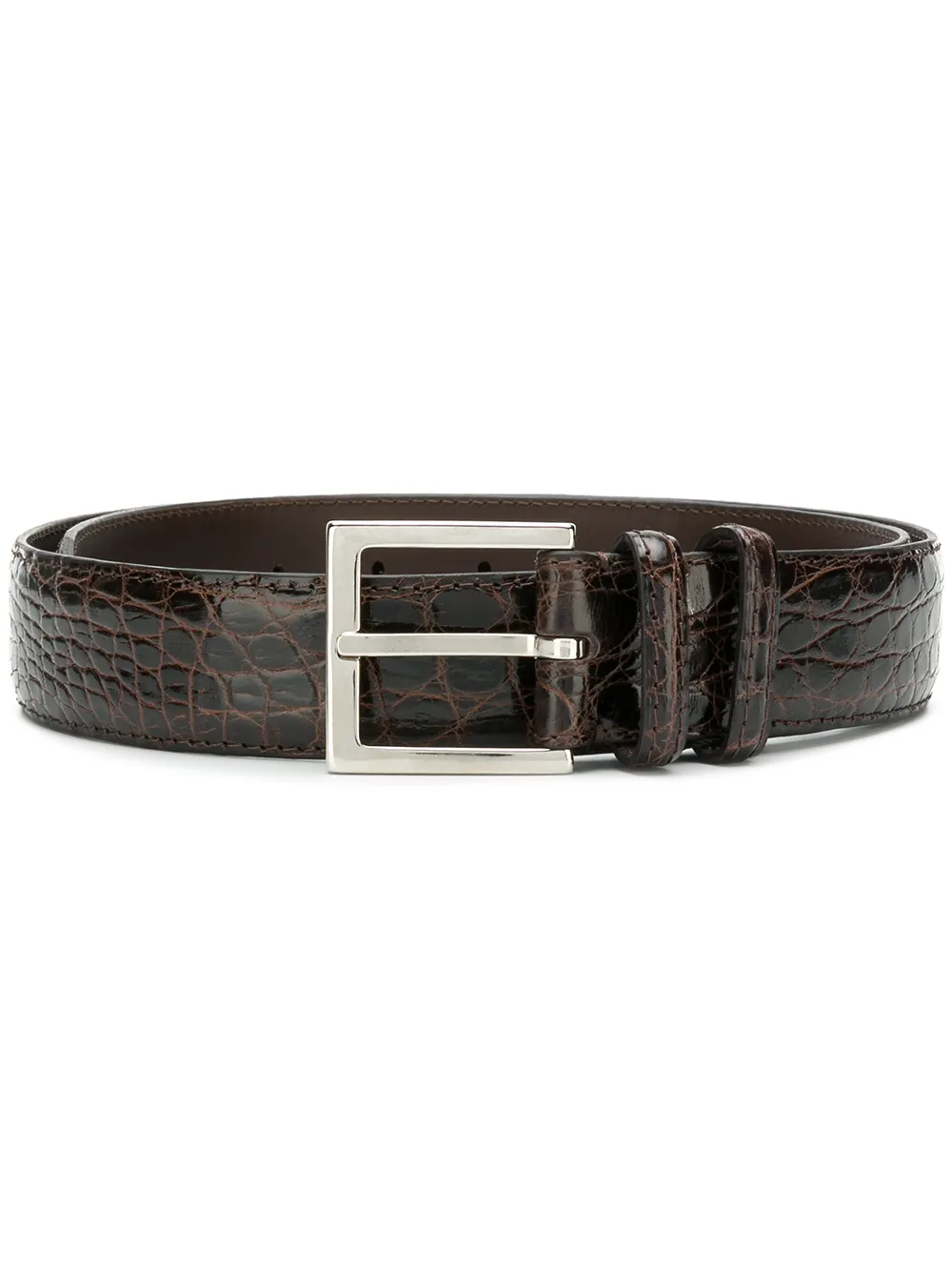 Orciani textured buckled belt | Brown | Image 1