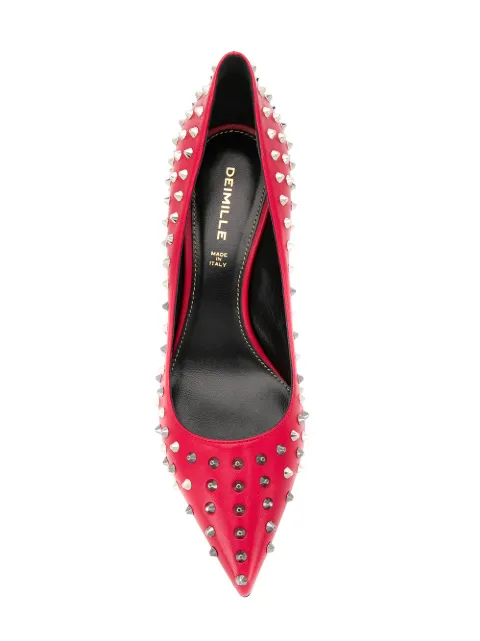 DEIMILLE DEIMILLE STUDDED PUMPS - RED