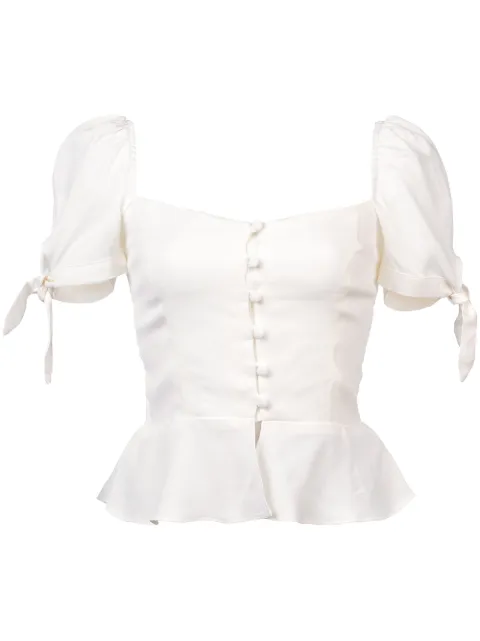 REFORMATION REFORMATION HOLLAND TOP - WHITE