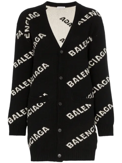 Balenciaga Logo Cardigan 