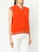 Céline Pre-Owned stripe trim sweater vest