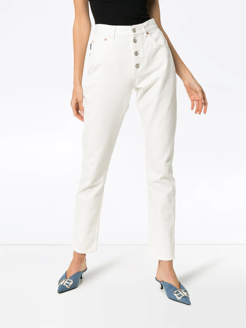 Balenciaga Slim-fit jeans Wit