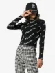 Balenciaga Cardigan Nervuré à Motif Monogrammé