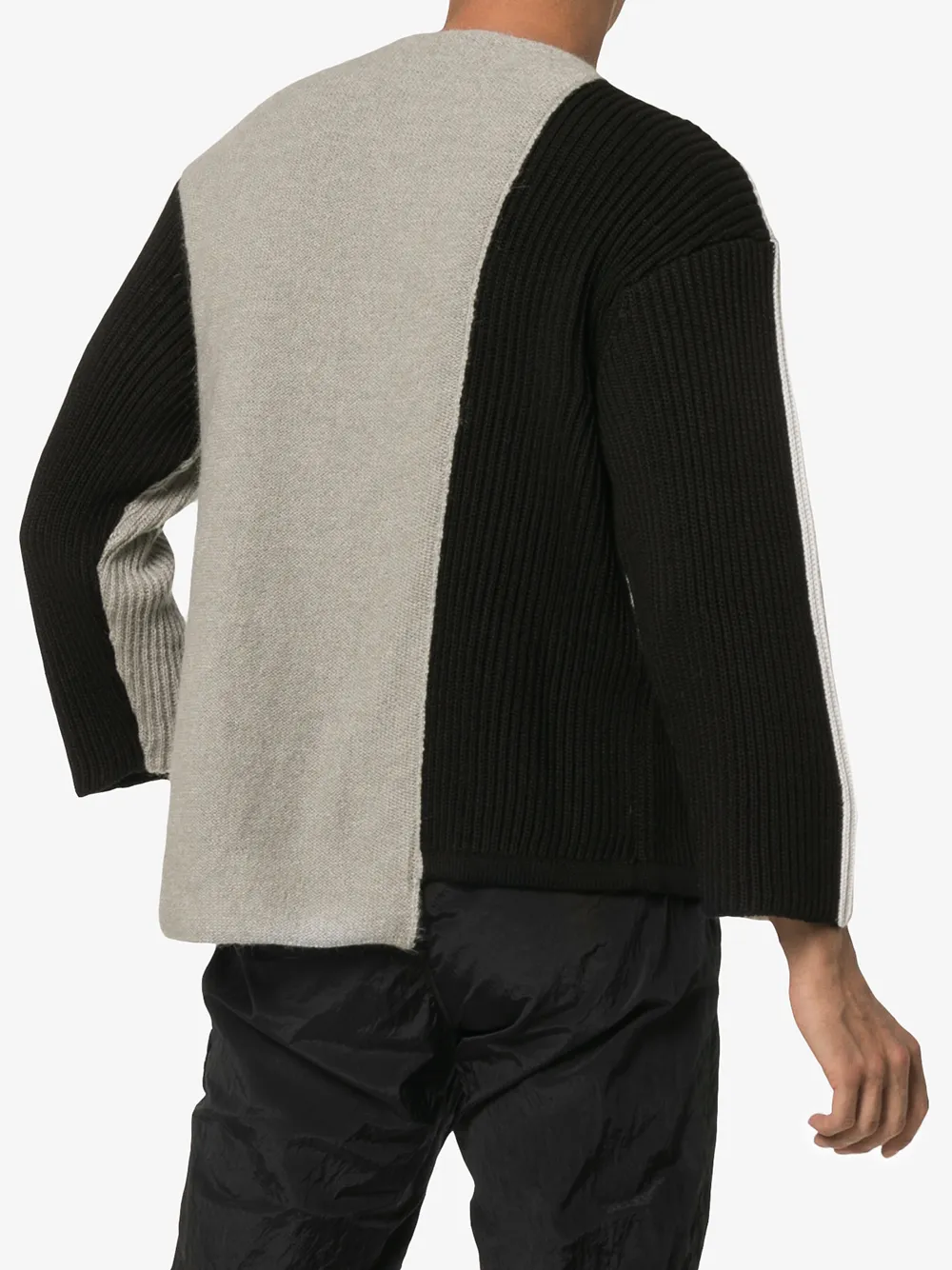 Panelled Asymmetric Merino Blend Jumper