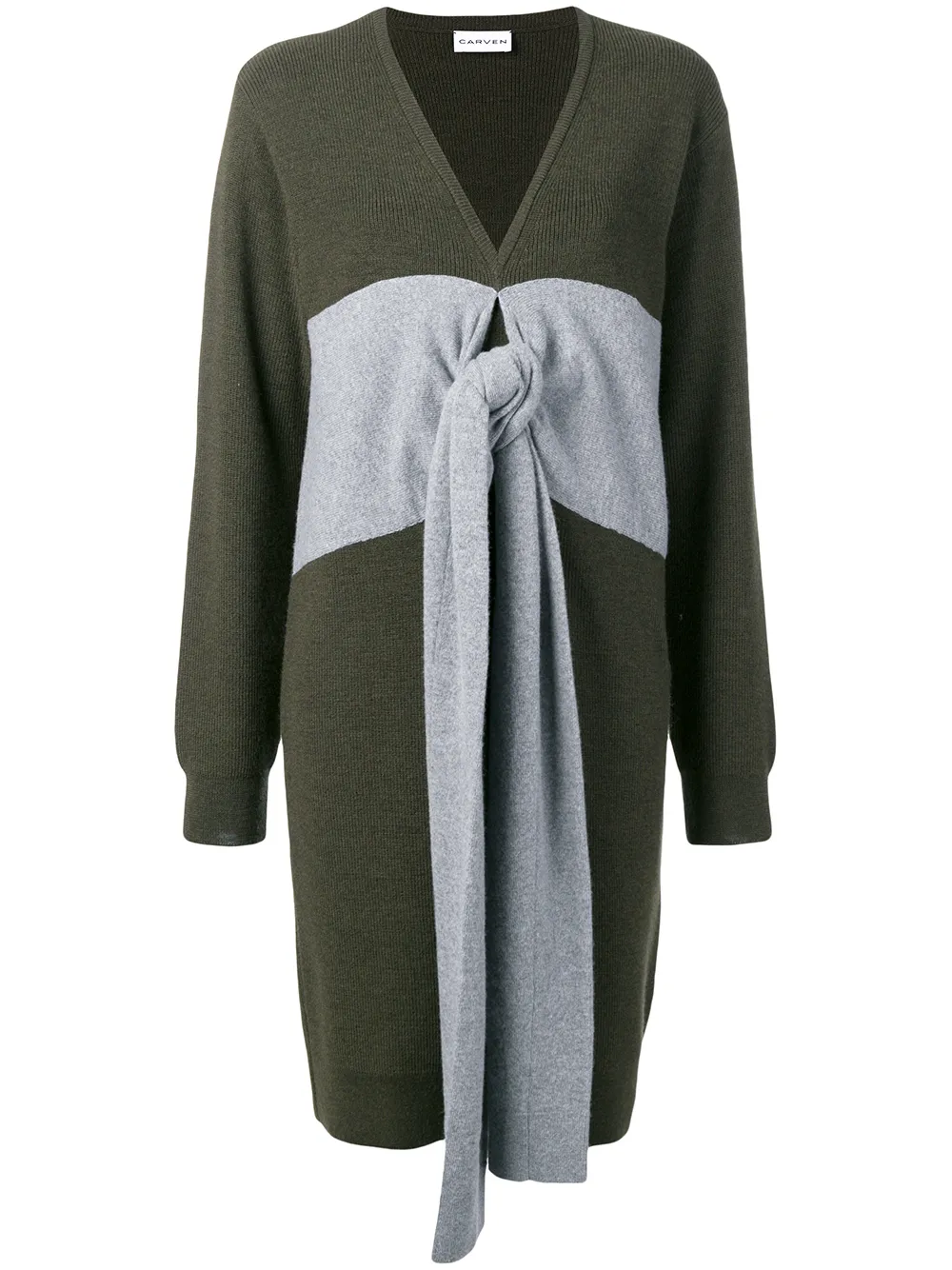 фото Carven panelled tie jumper dress