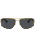 Versace Eyewear rectangle-frame sunglasses - Black