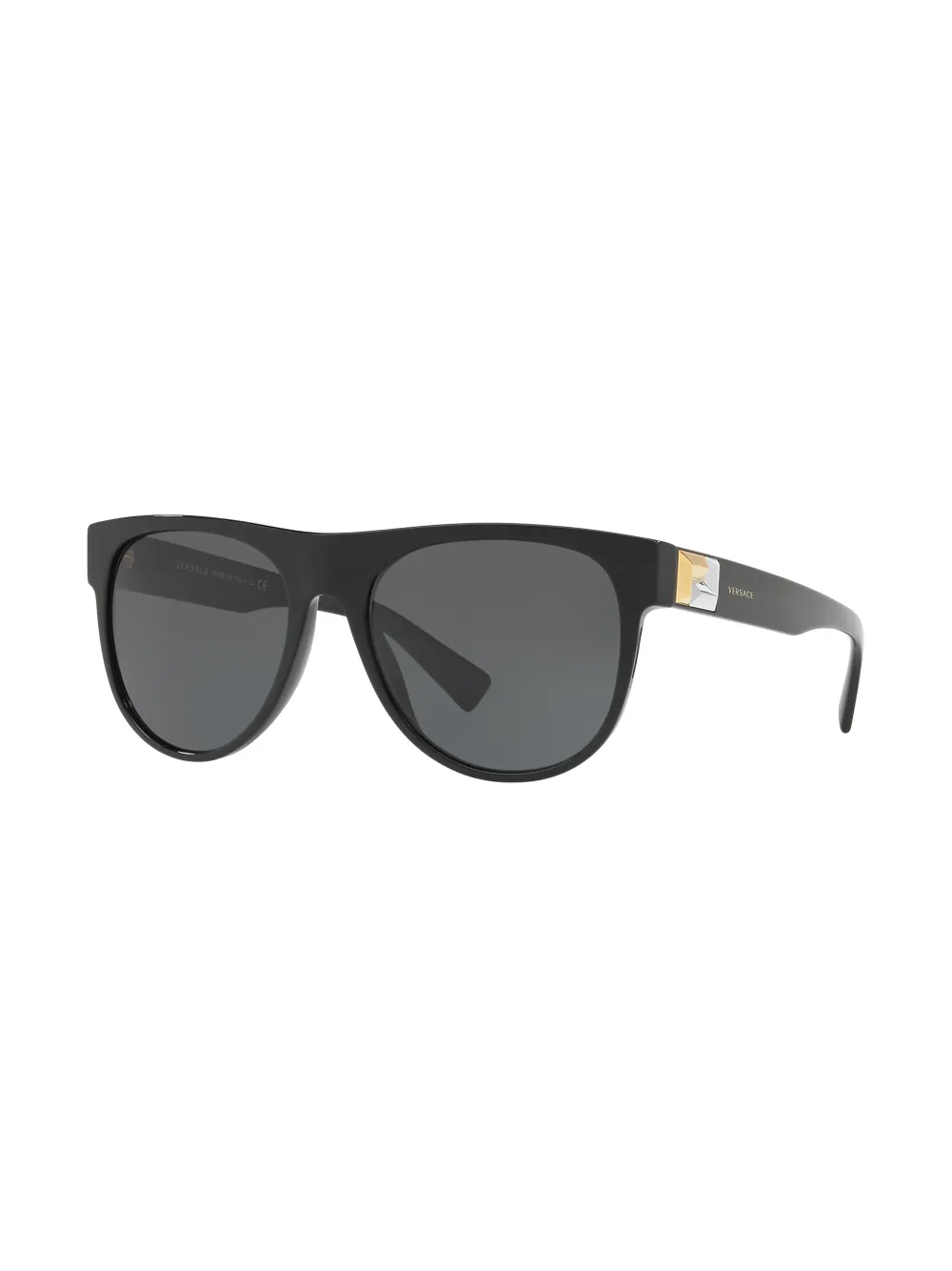  Versace Eyewear Round Frame Sunglasses - Black 