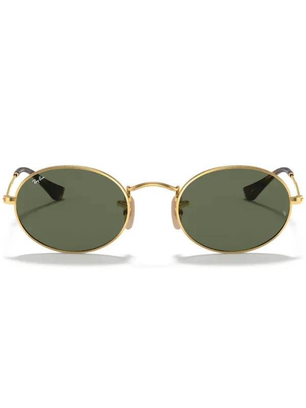 Ray Ban Oval Flat Lenses Sunglasses