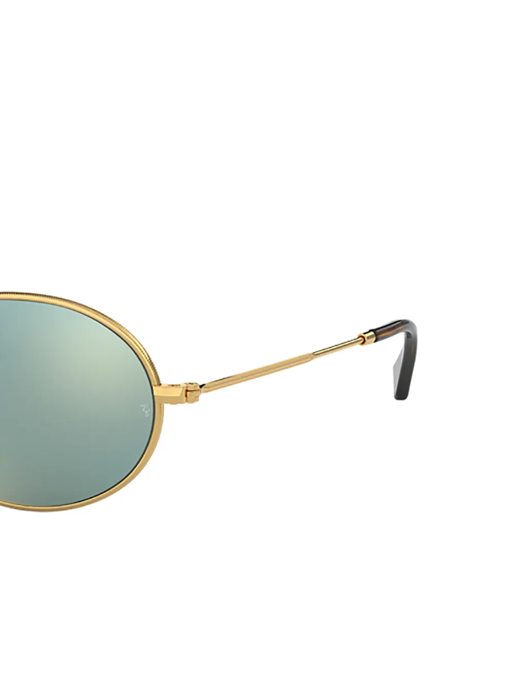 Ray-Ban Zonnebril met ovaal montuur Metallic