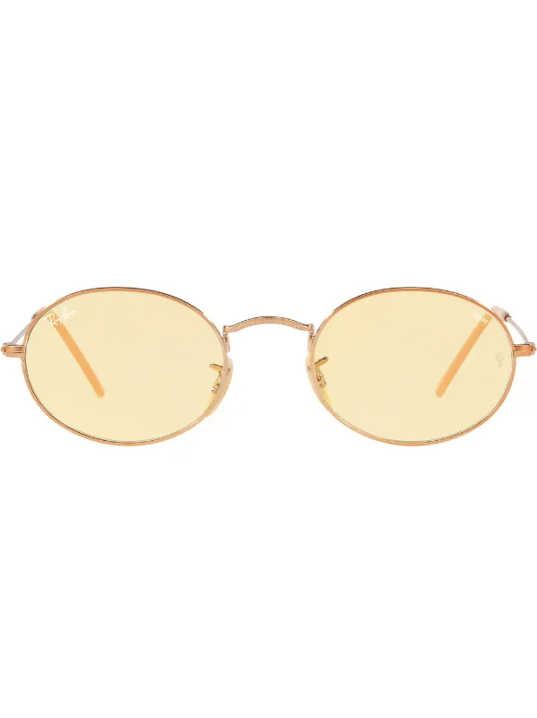 oval flat lenses sunglasses