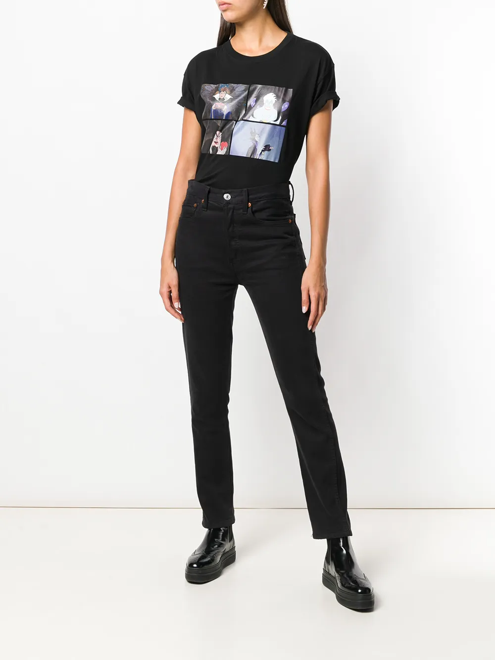 COUNTY OF MILAN Disney T- shirt Zwart