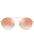 Giorgio Armani round frame sunglasses - Gold