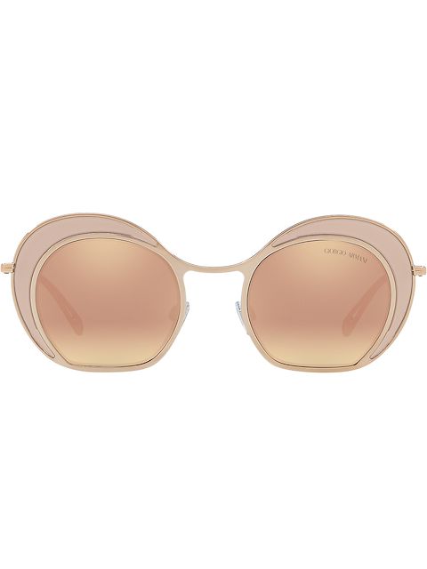 Giorgio Armani oversized round frame sunglasses