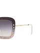 Miu Miu Eyewear gafas de sol oversize con purpurina