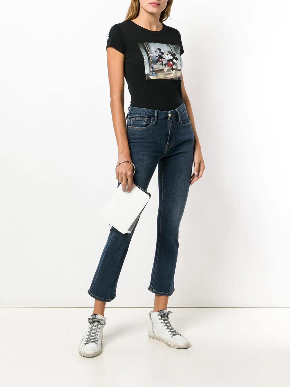 COUNTY OF MILAN MARCELO BURLON X Disney T -shirt met Mickey Mouse print Zwart