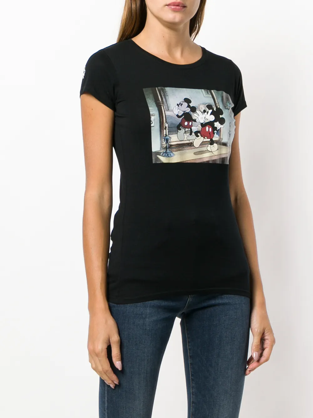 COUNTY OF MILAN MARCELO BURLON X Disney T -shirt met Mickey Mouse print Zwart
