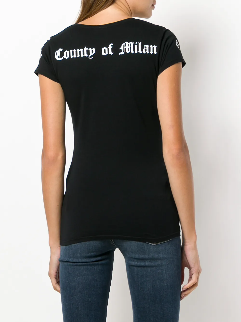 COUNTY OF MILAN MARCELO BURLON X Disney T -shirt met Mickey Mouse print Zwart