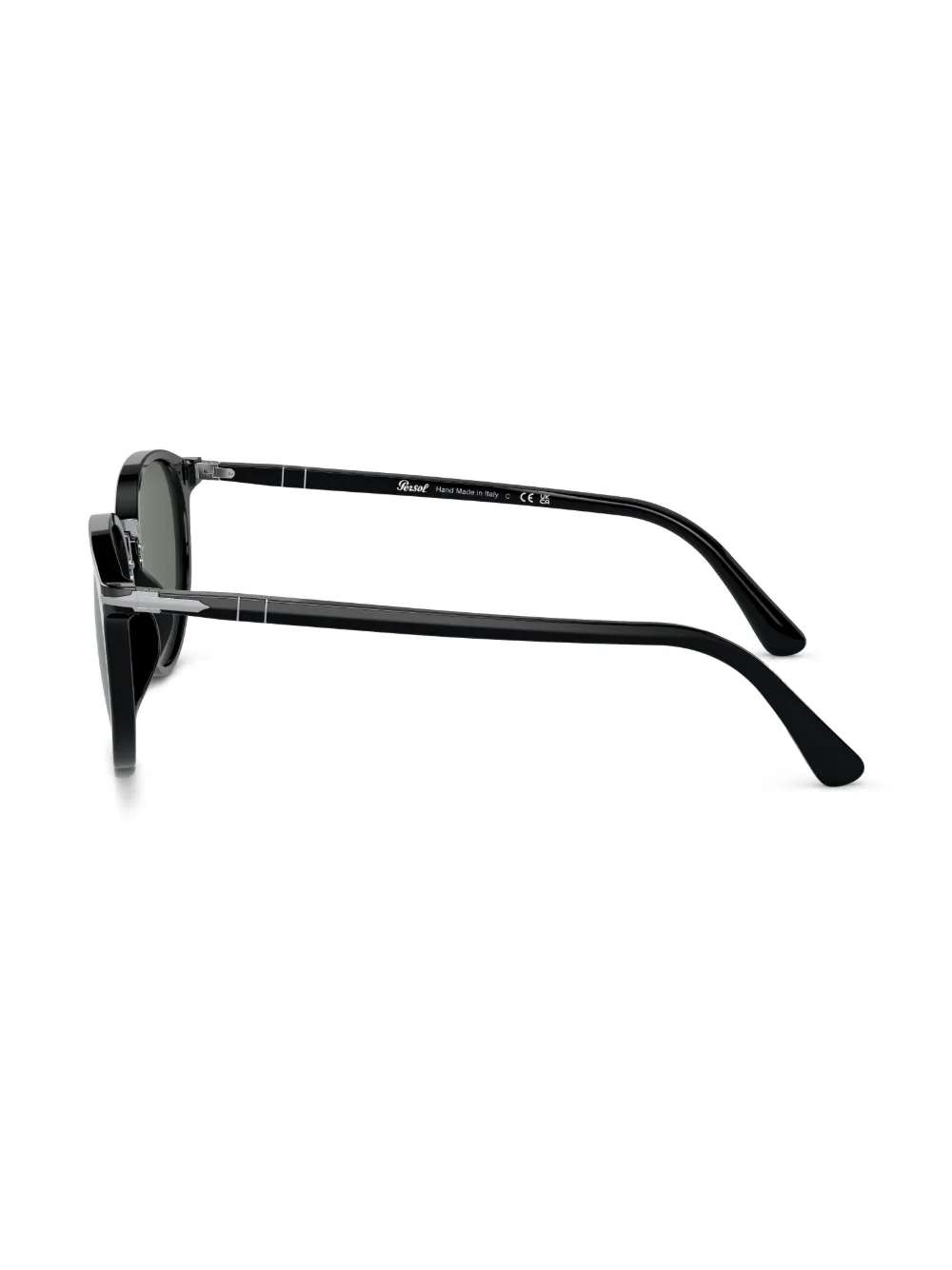  Persol Sonnenbrille Mit Runden Gläsern   Schwarz 