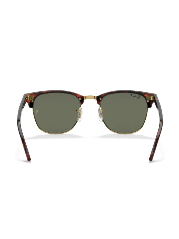Ray-Ban Clubmaster Sunglasses Brown FARFETCH PT