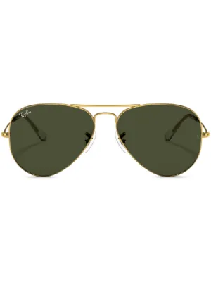 Ray-Ban アビエーターサングラス | ゴールドトーン | FARFETCH JP