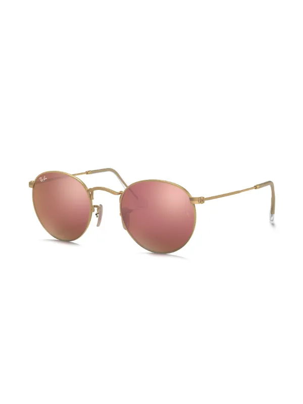 Ray ban round flash sunglasses sales