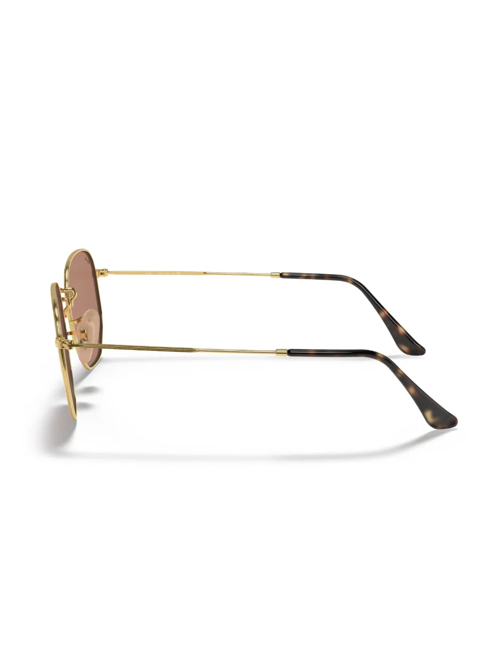  Ray Ban 'hexagonal Flat' Sonnenbrille   Gold 
