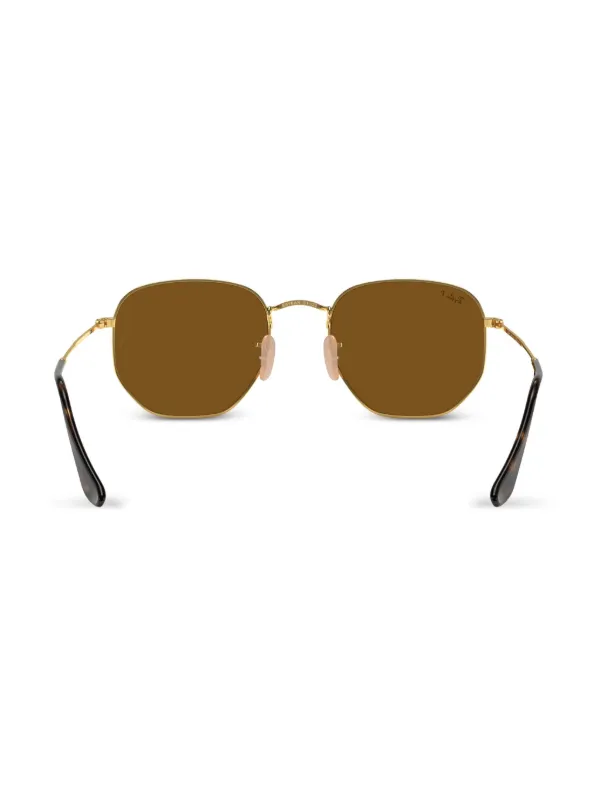 【シモンさん専用】Ray-Ban HEXAGONAL FLAT LENSES Ray-Ban Hexagonal Sunglasses | Gold | FARFETCH SG