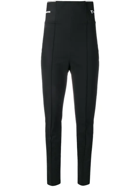 alexander wang logo elastic legging