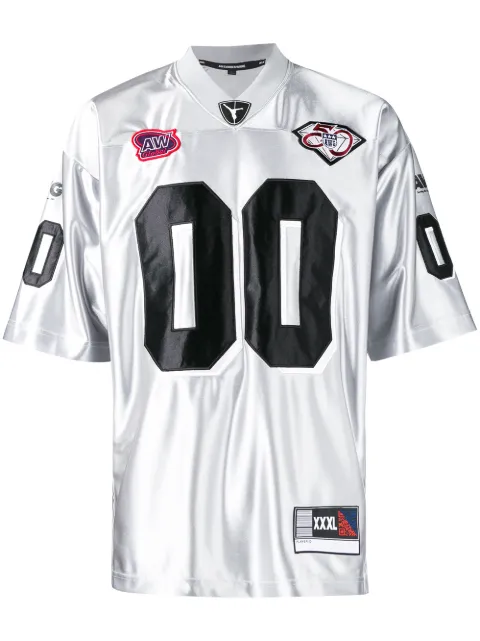 Click to view more detailed imagery on our partner's website Alexander Wang Football Tshirt In Grey