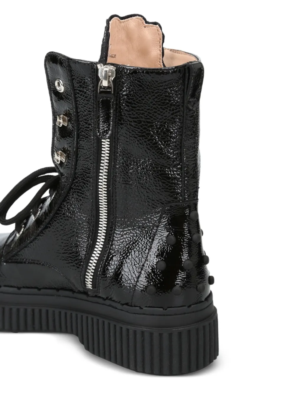 Tod's militairen laarzen met studs Zwart