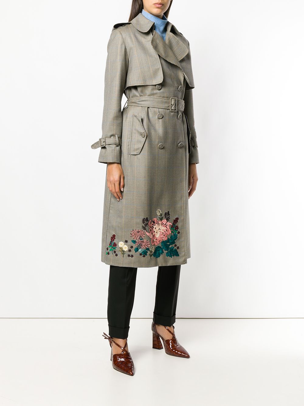 фото Erdem embroidered trench coat