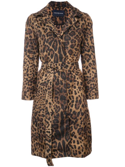 Samantha Sung Parisseinne leopard print coat $557 - Shop AW18 Online ...