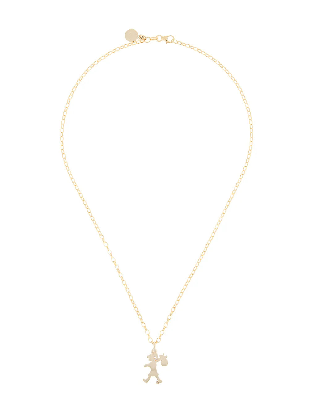 Karen Walker 9kt gold Runaway Girl pendant necklace