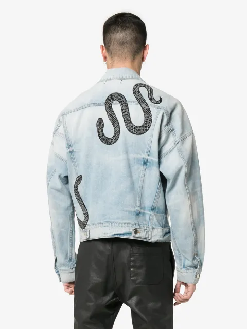 Amiri snake denim jacket hotsell