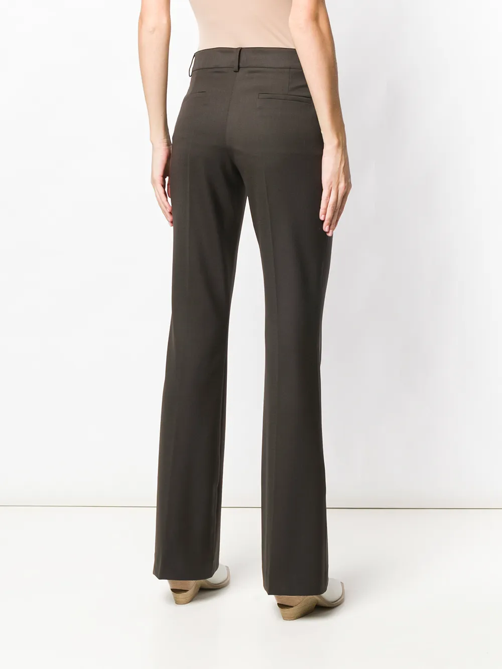 P.A.R.O.S.H. Bootcut broek Bruin